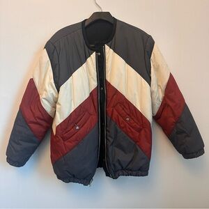 Isabel Marant Red and Blue Quilted Puffer Jacket